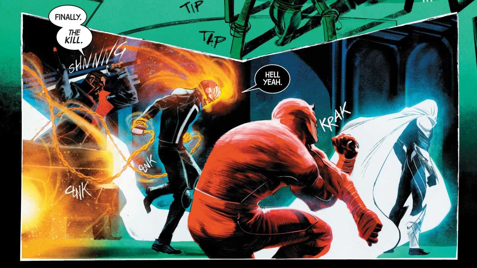 Daredevil, Ghost Rider, Blade, and Moon Knight assemble as the Midnight Sons