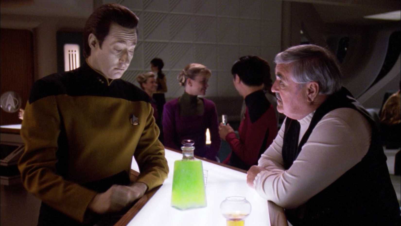 Data Scotty and green whiskey