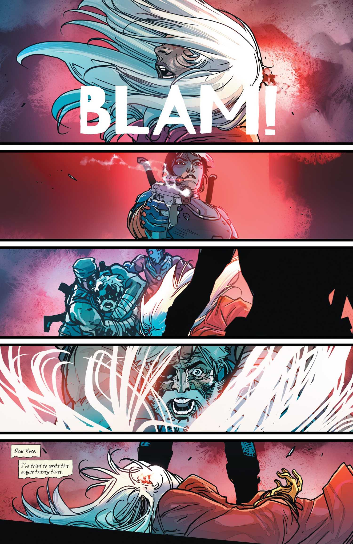 Rose Wilson being shot by Adeline Kane