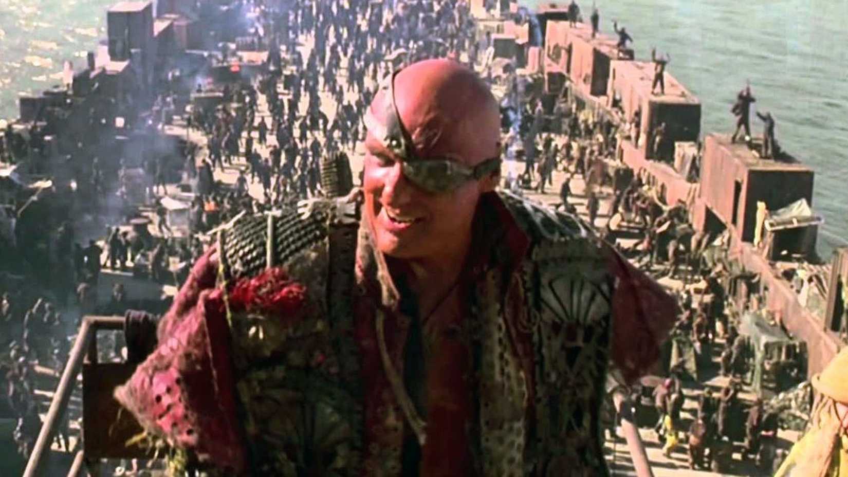 Dennis Hopper as the Smokers captain in Waterworld
