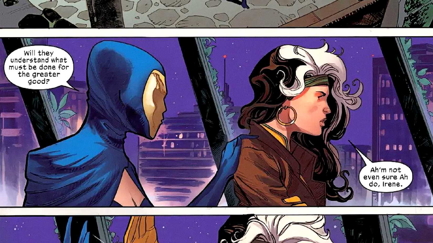 Destiny talks to Rogue in X-Men #34