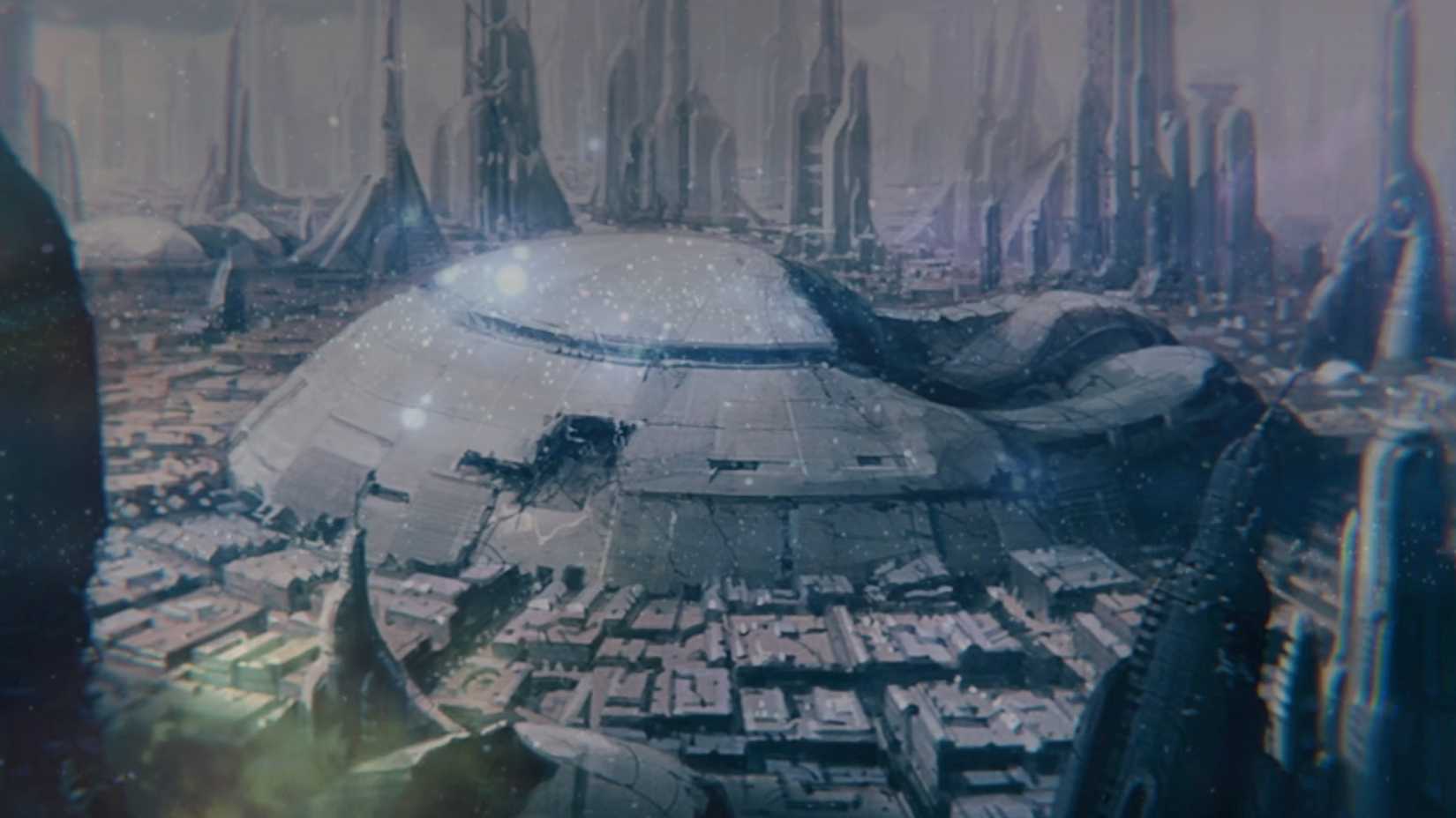 Destroyed Senate Building in Ninth Jedi Season 1