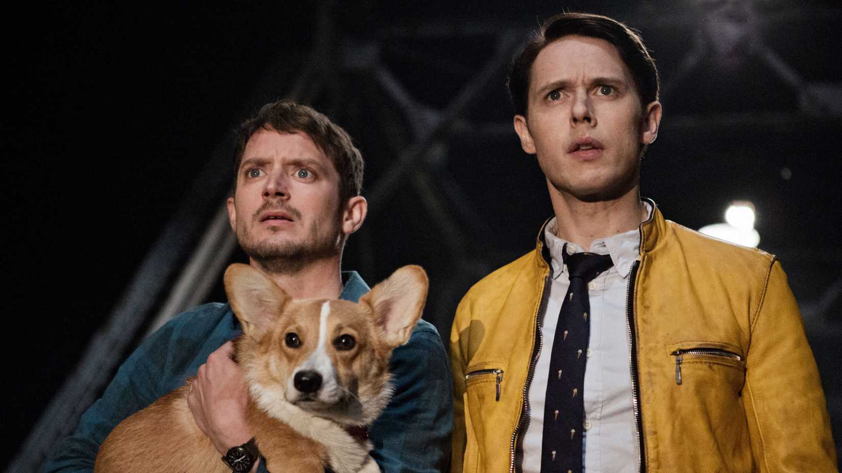 Todd and Dirk with Rapunzel / Lydia Dog in Dirk Gently's Holistic Detective Agency