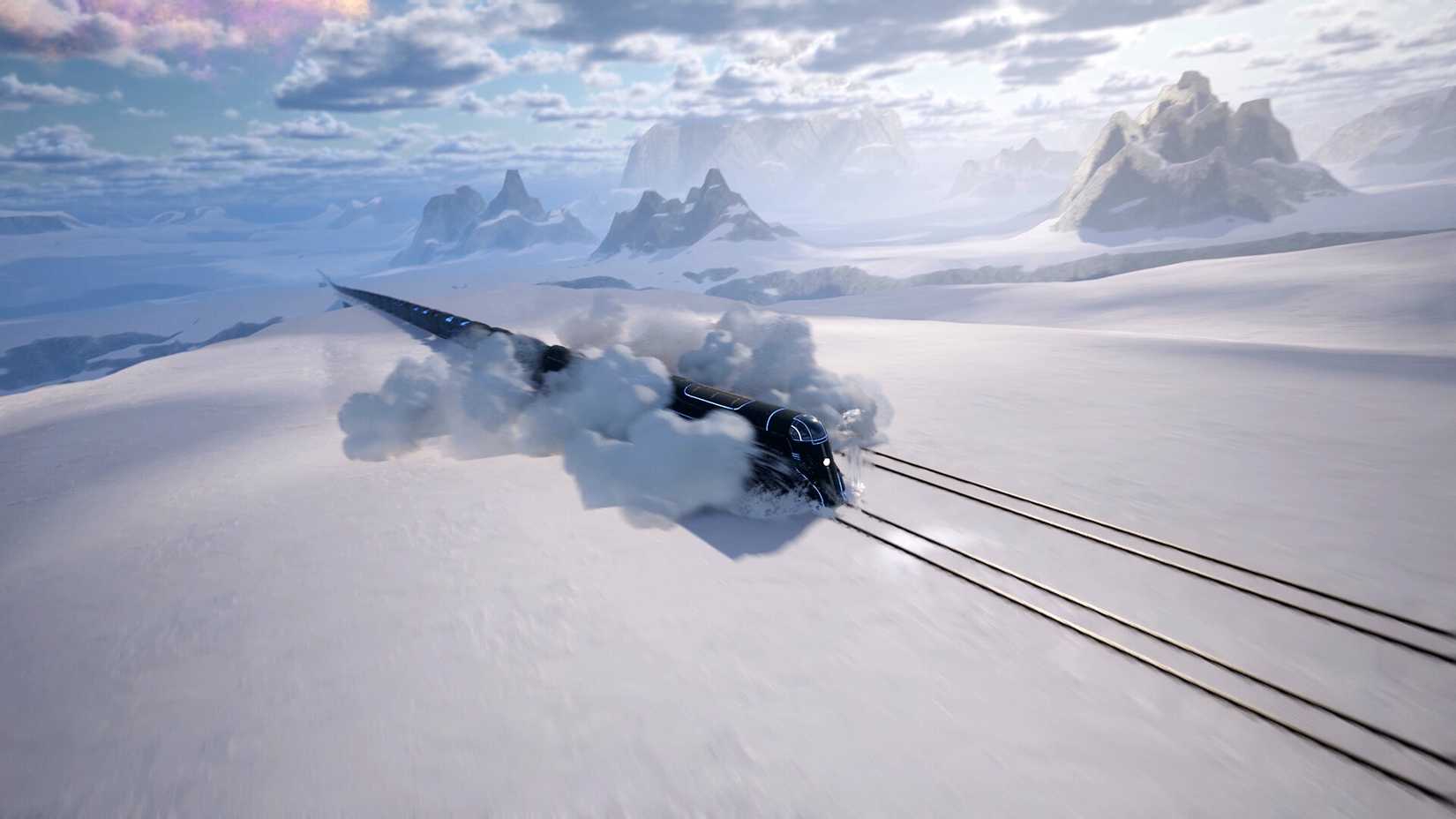 Everrail Train in Mountains