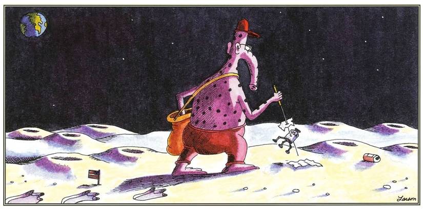far side alien litter picker comic