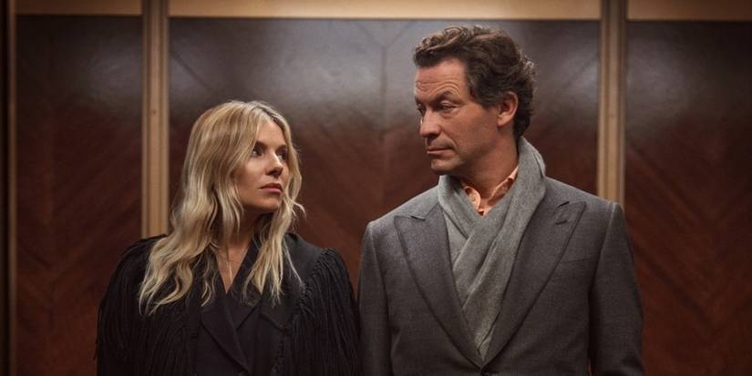 Sienna Miller and Dominic West in HBO's War (2026)