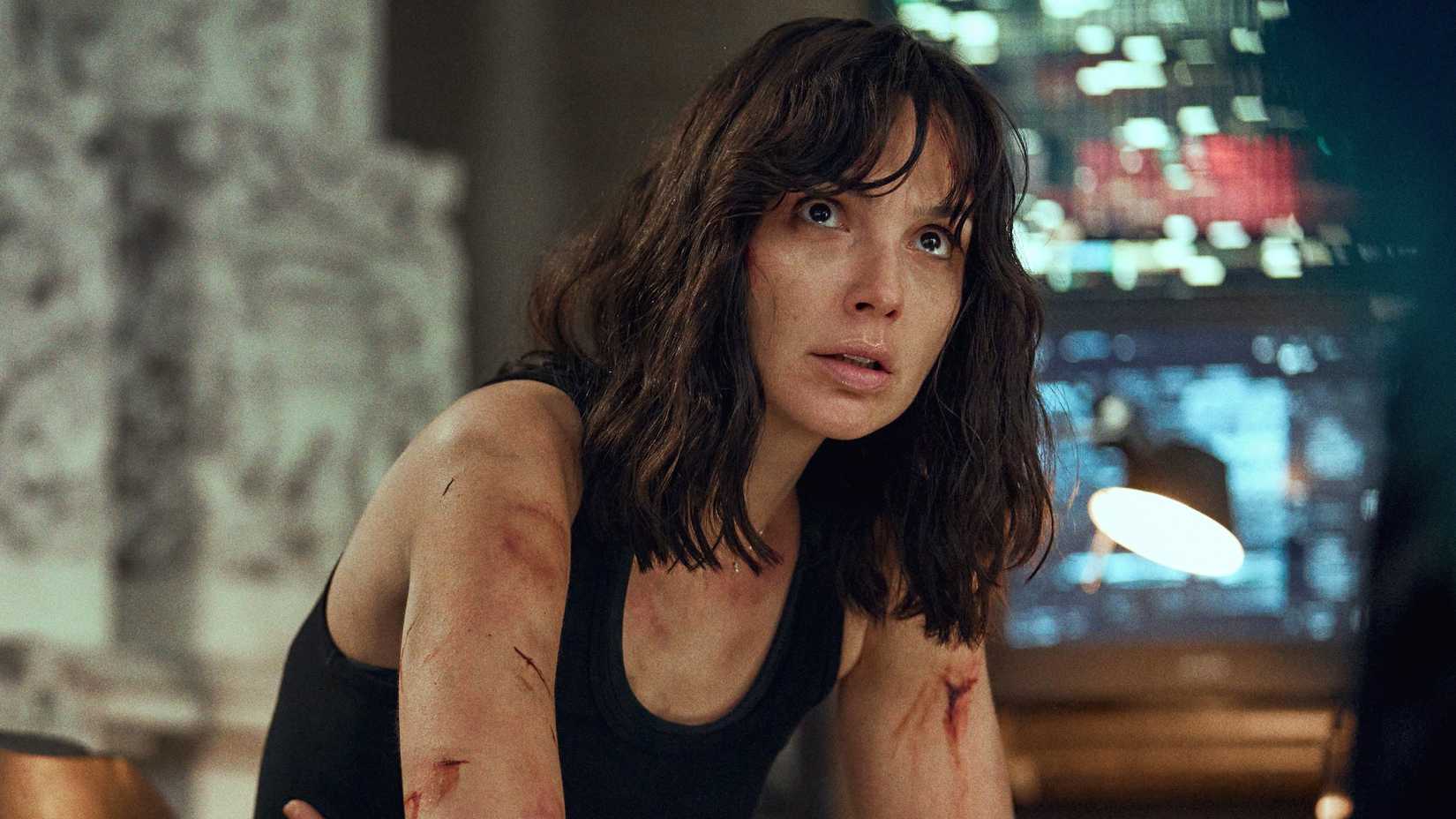 Gal Gadot with cuts in Heart of Stone
