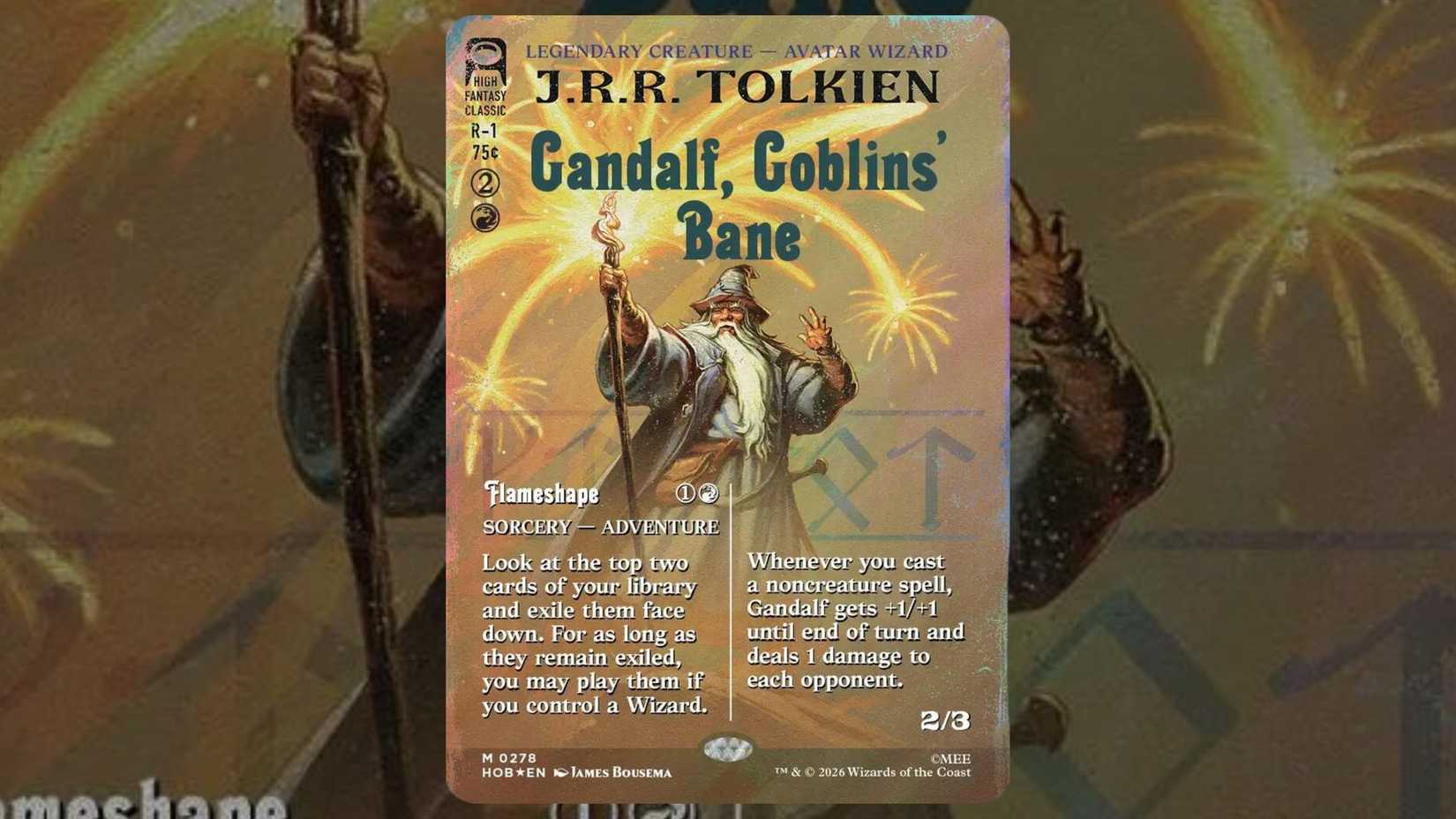 gandalf goblins bane 278 MtG card from Hobbit