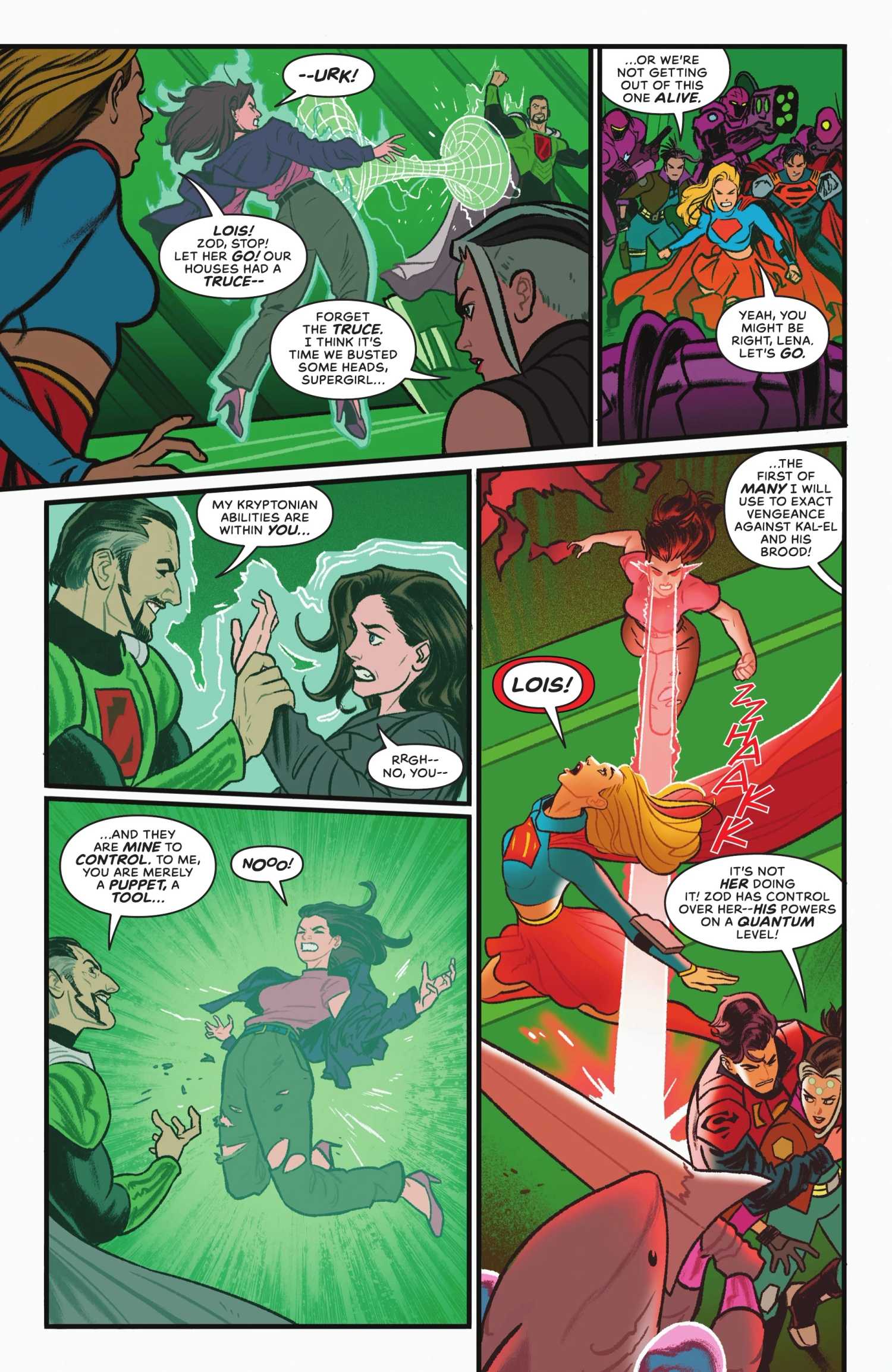 General Zod controls Lois Lane in Supergirl #6