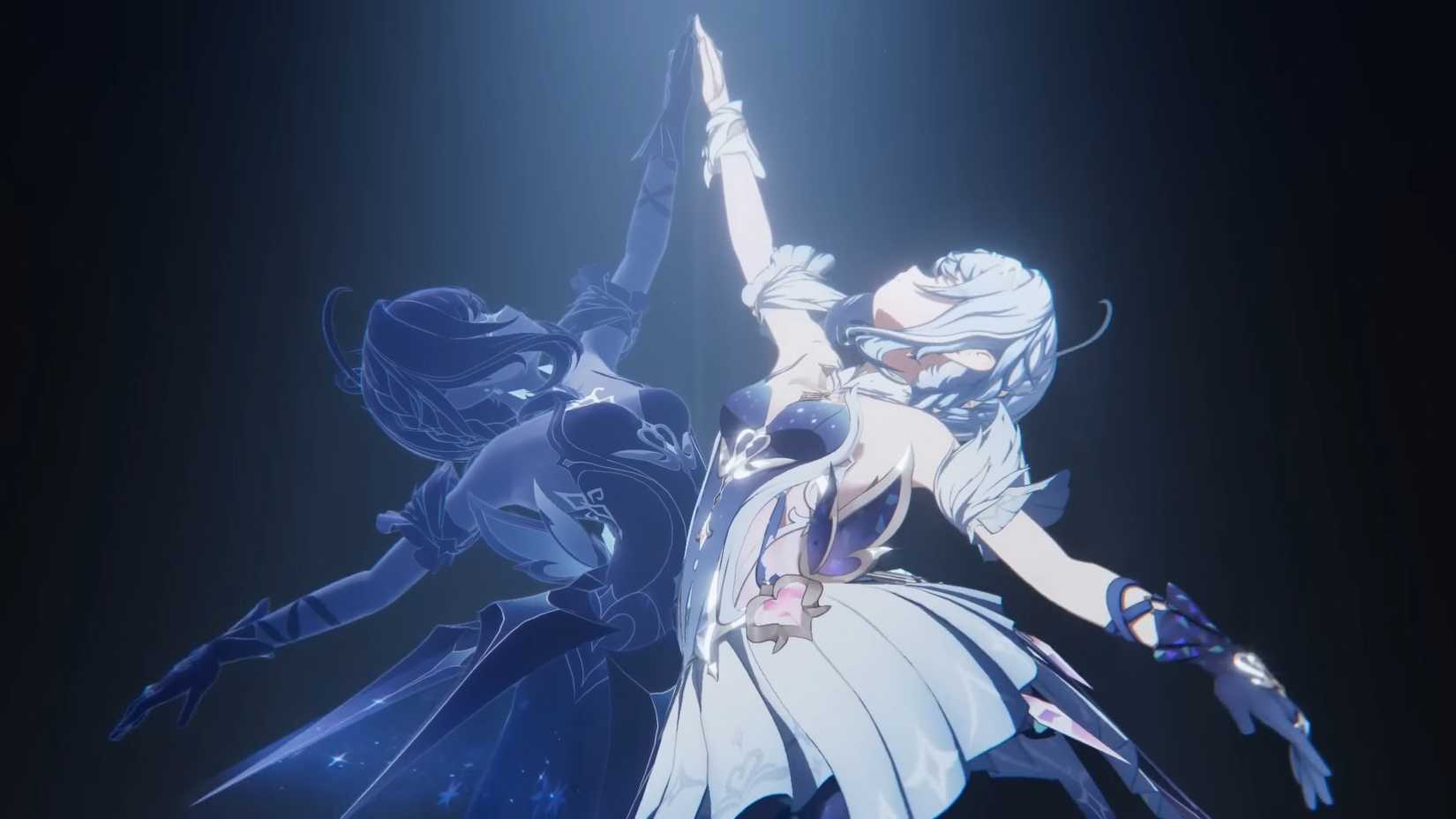 Genshin Impact's Odette strikes a pose with her Dance Double.