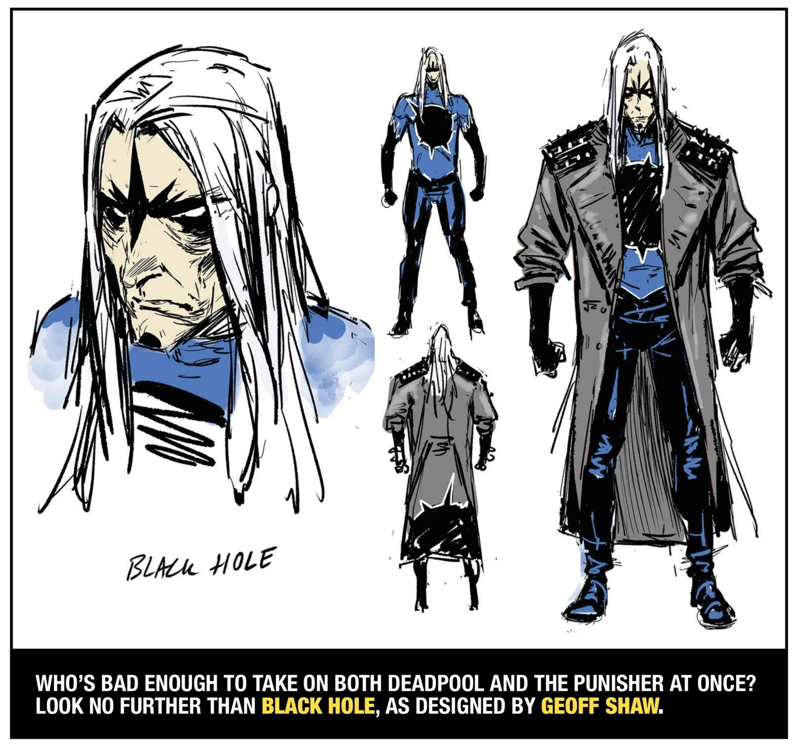 George Shaw's design for Deadpool's next enemy Black Hole