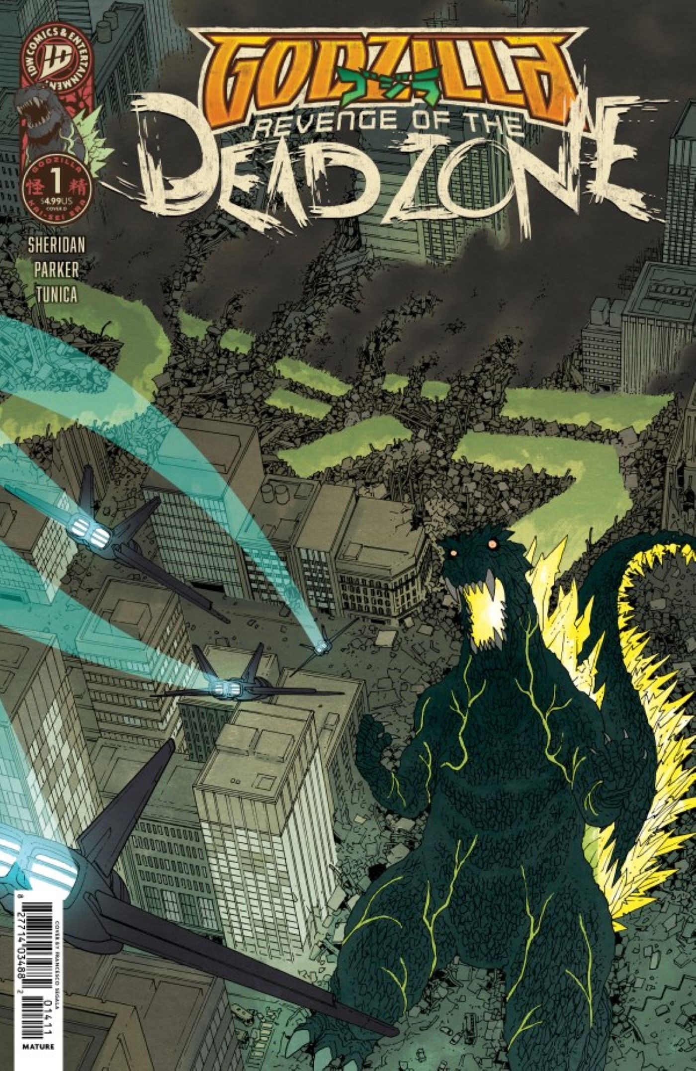 Godzilla Revenge of the Deadzone #1 cover 3
