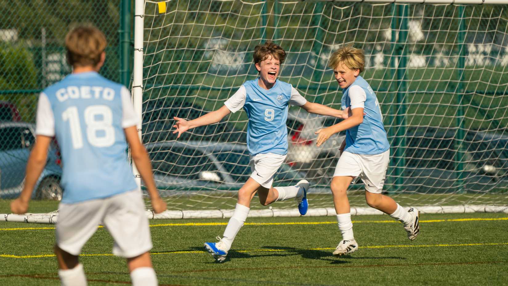 Grant Feely as Henry Lasso playing soccer in Ted Lasso season 4, episode 1