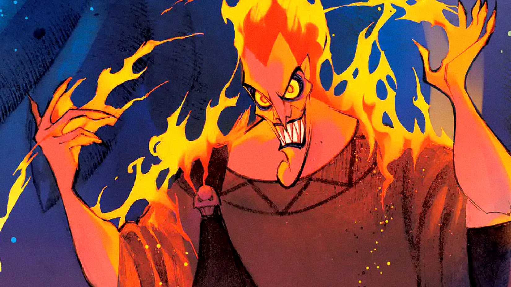 Hades ignites his body in his Disney Villains spinoff comic