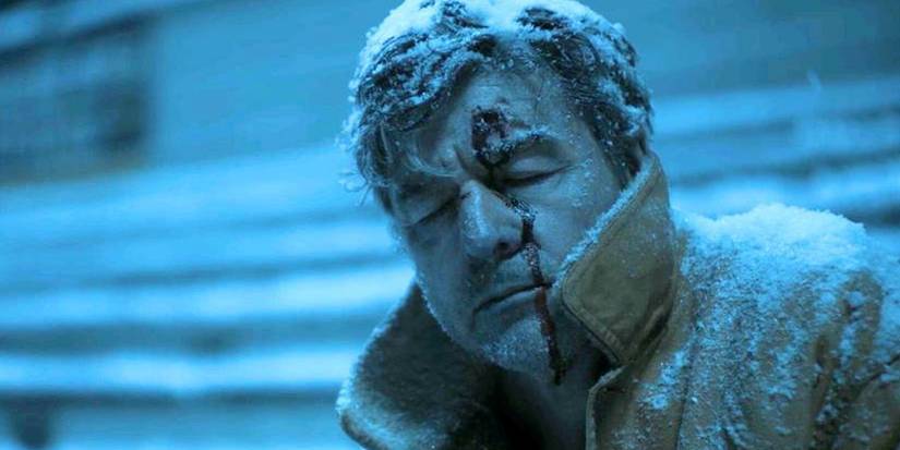 Hal's frozen corpse in Lanterns