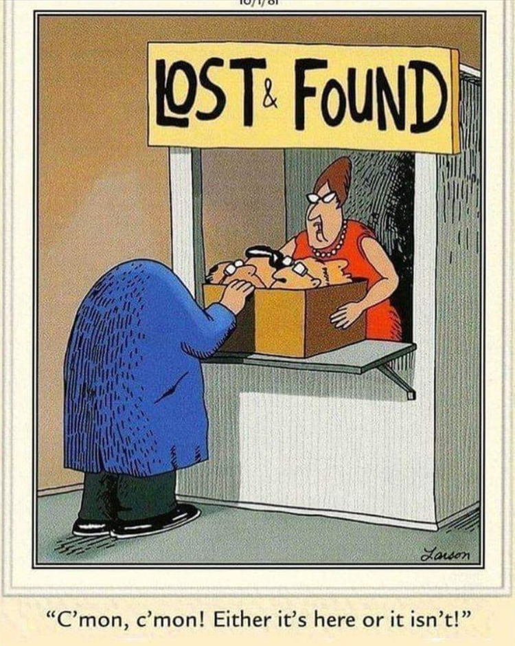 Headless Man at The Lost and Found, The Far Side