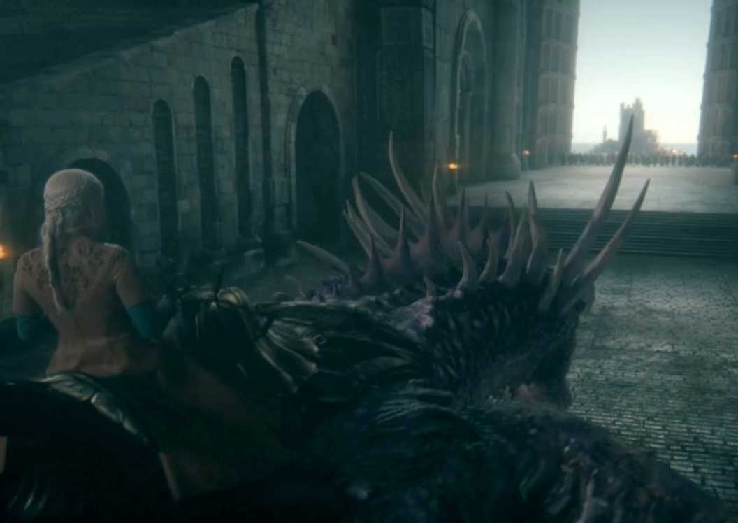 Helaena Targaryen on Dreamfyre in House of the Dragon season 3 episode 7