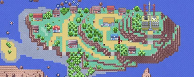 Image shows the Pokemon Emerald Ex map