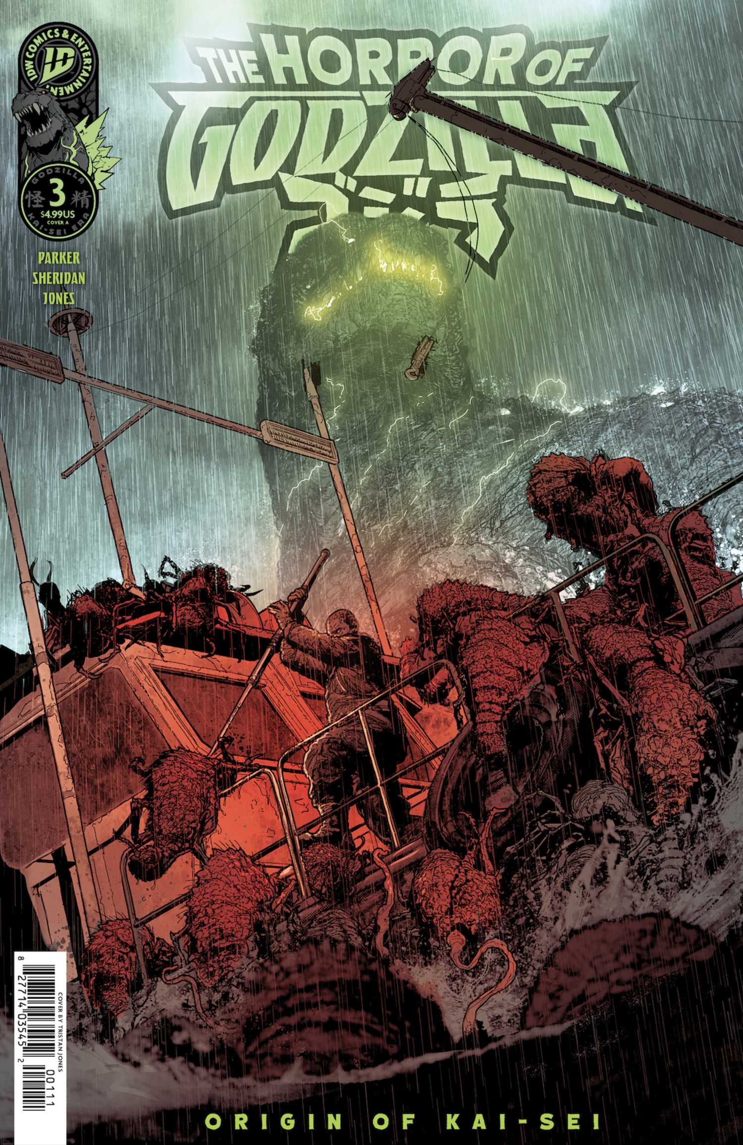 horror of godzilla showing a ship under attack