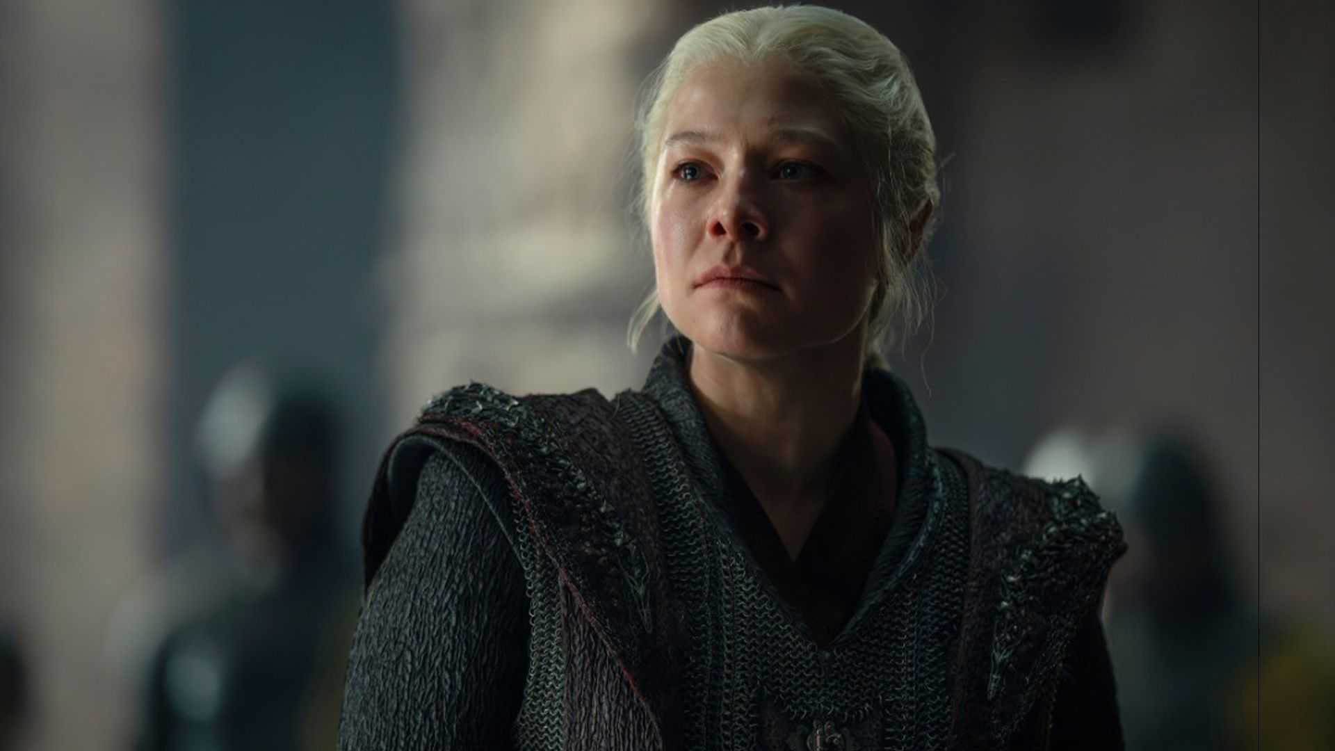 Rhaenyra looking angry and desperate in House of the Dragon