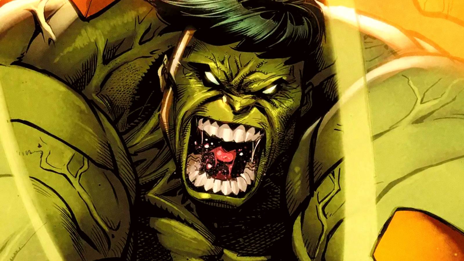 Hulk screams angrily in Marvel Comics Smash Everything comic cover art