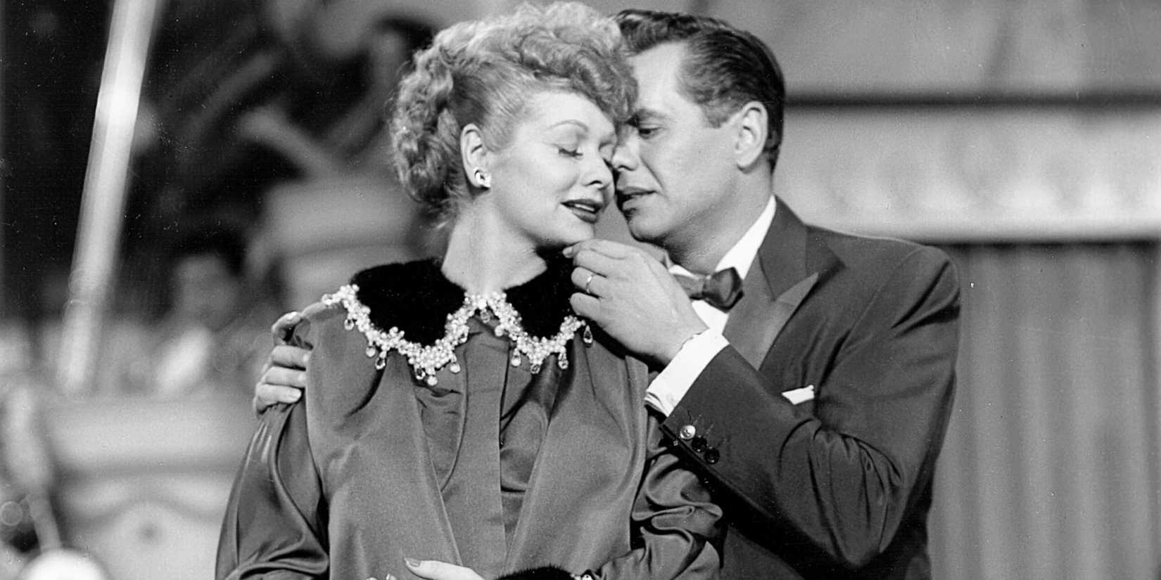 Desi takes Lucy's coat in I Love Lucy