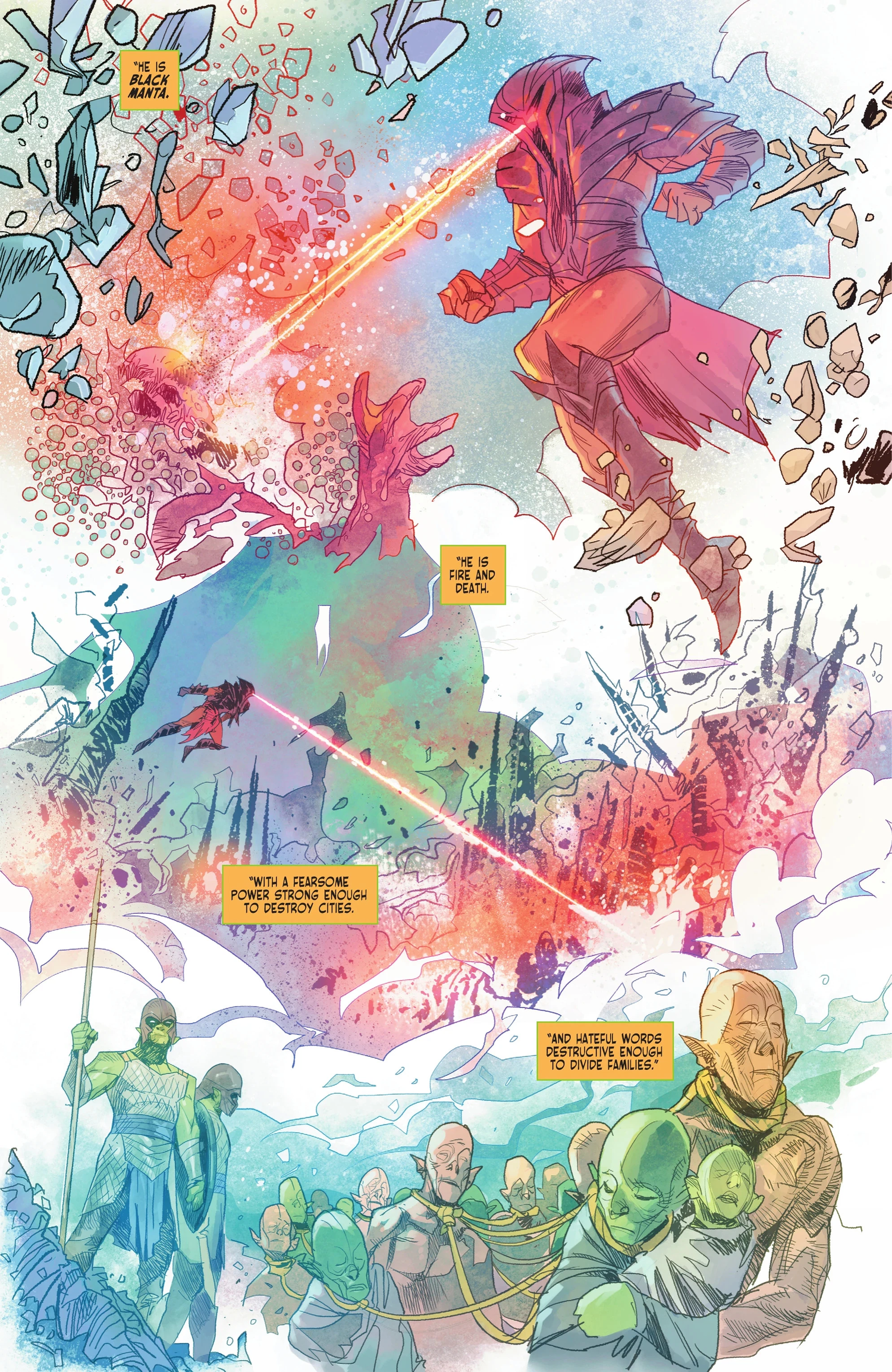 Aquaman and Black Manta in Dark Knights of Steel II #2 