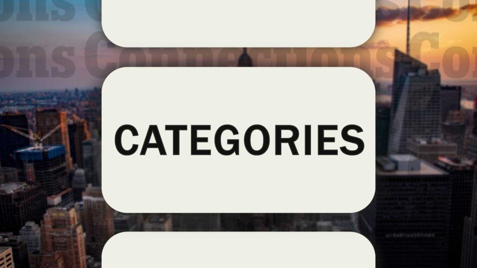 Connections August 4 #1151 Categories image