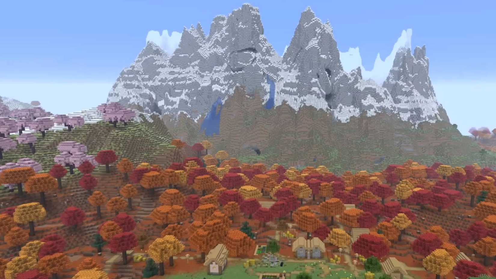 Minecraft Autumn Paradise endless exploration world seed