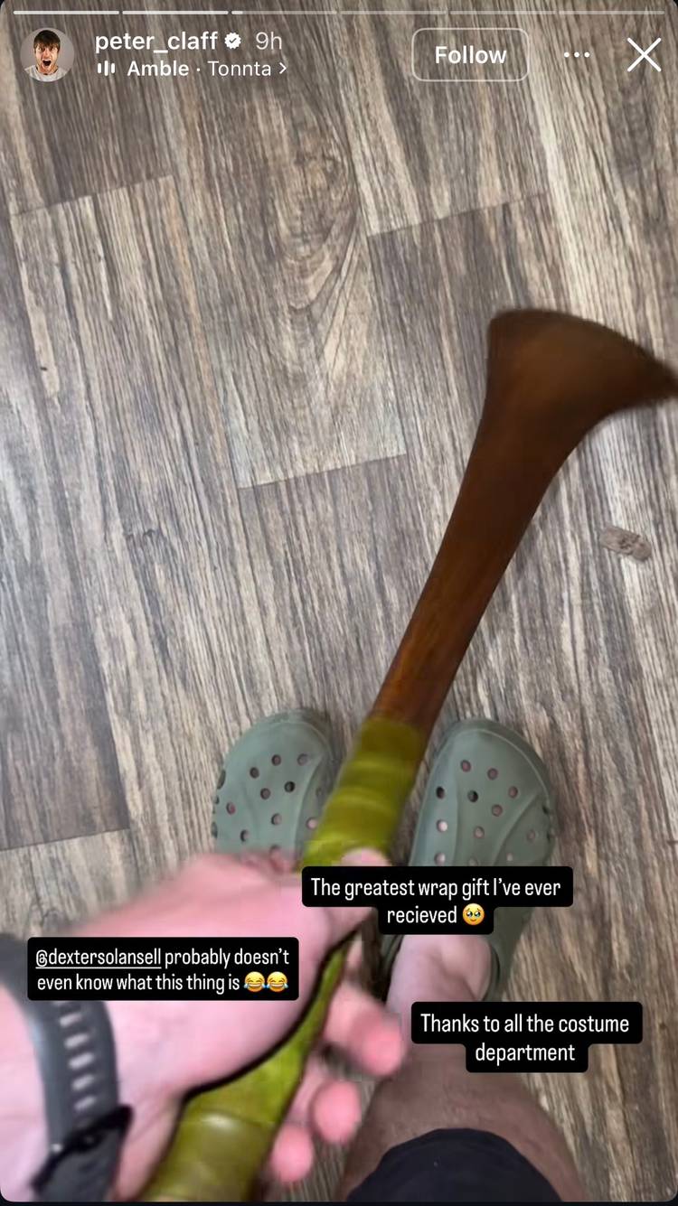 A Knight of the Seven Kingdoms Peter Claffey instagram story 