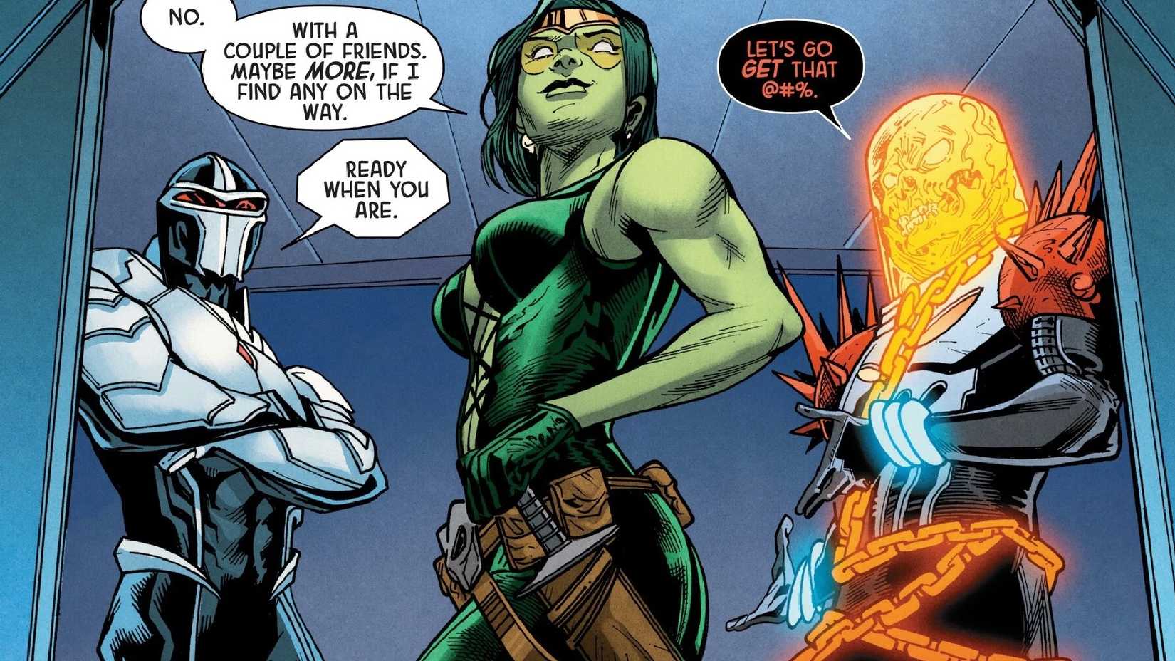 imperial guardians ends with gamora, darkhawk and cosmic ghost rider forming a new team