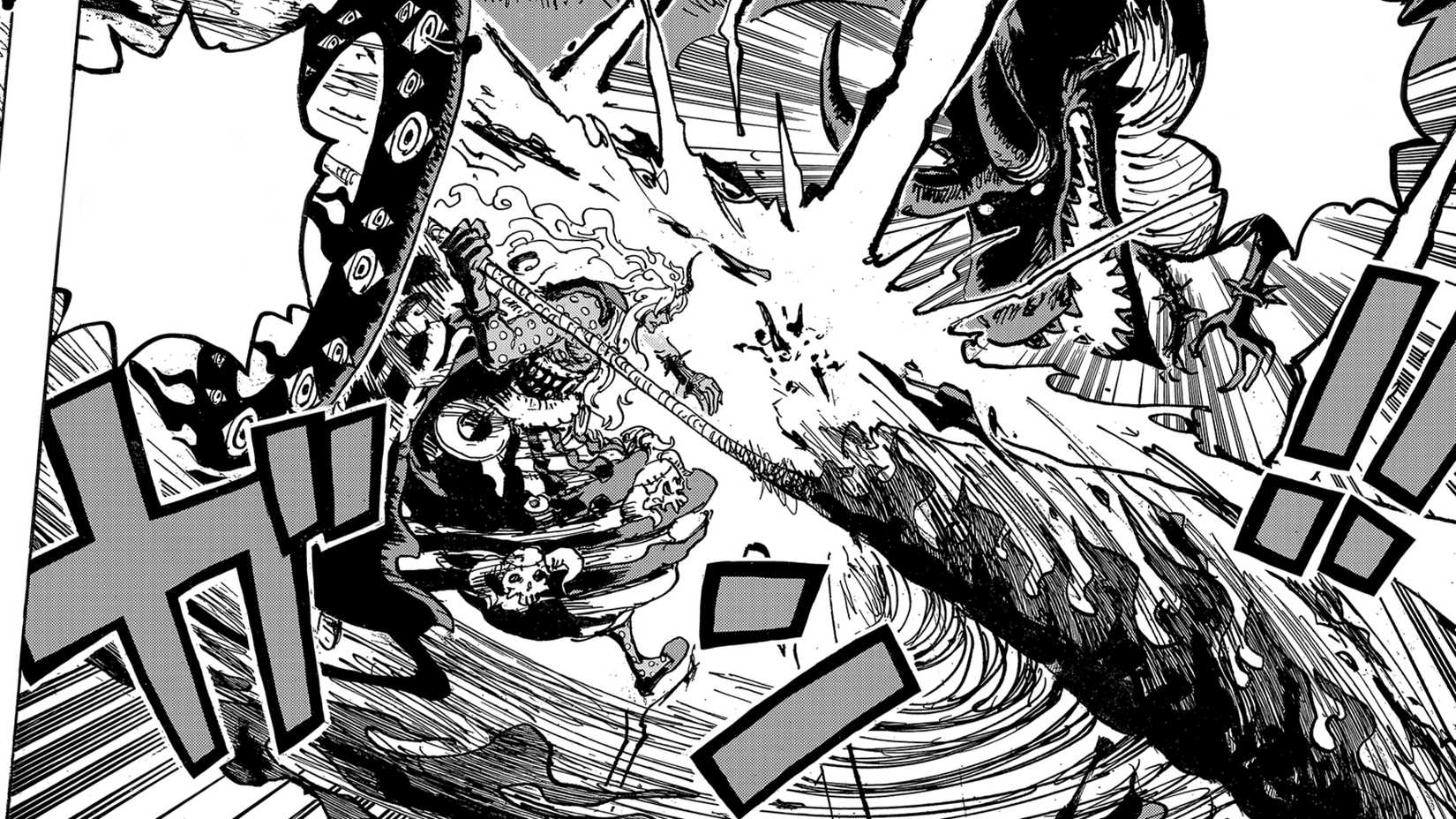 Imu uses Gram against Loki in One Piece