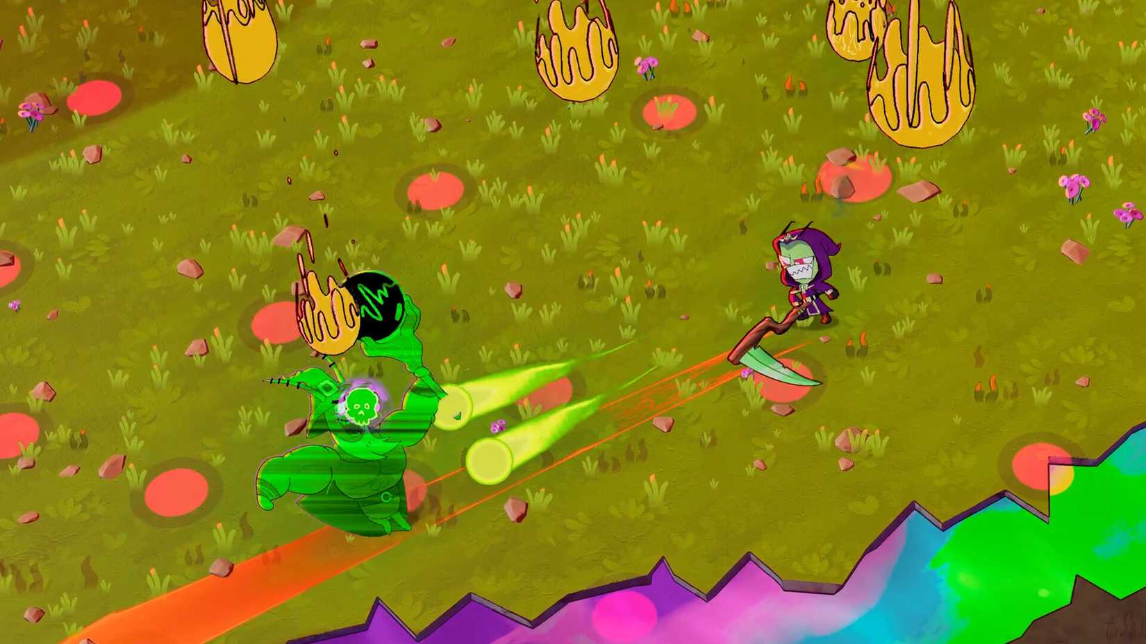 Invader Zim Battling