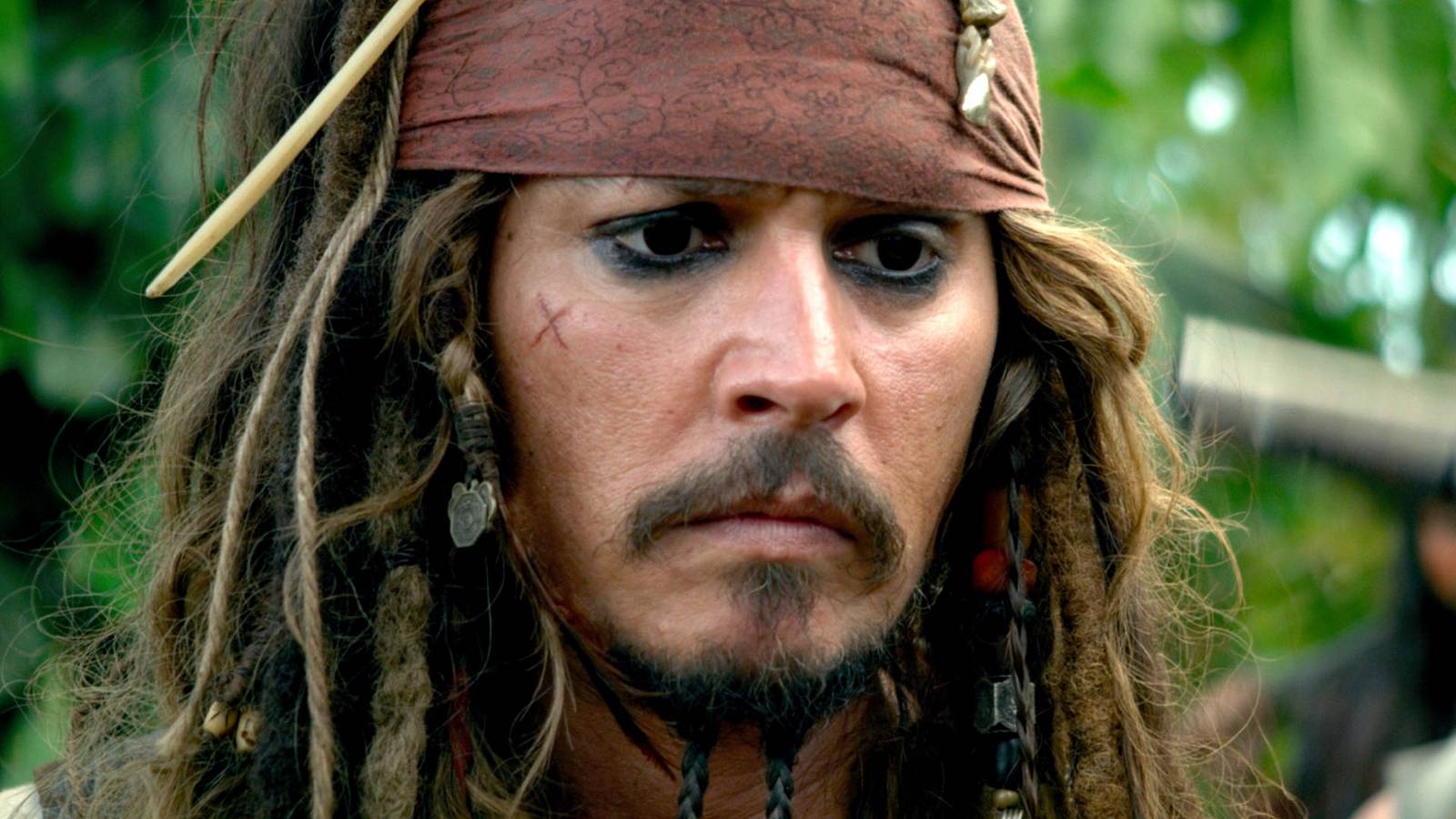 Jack Sparrow in Pirates of the Caribbean: On Stranger Tides