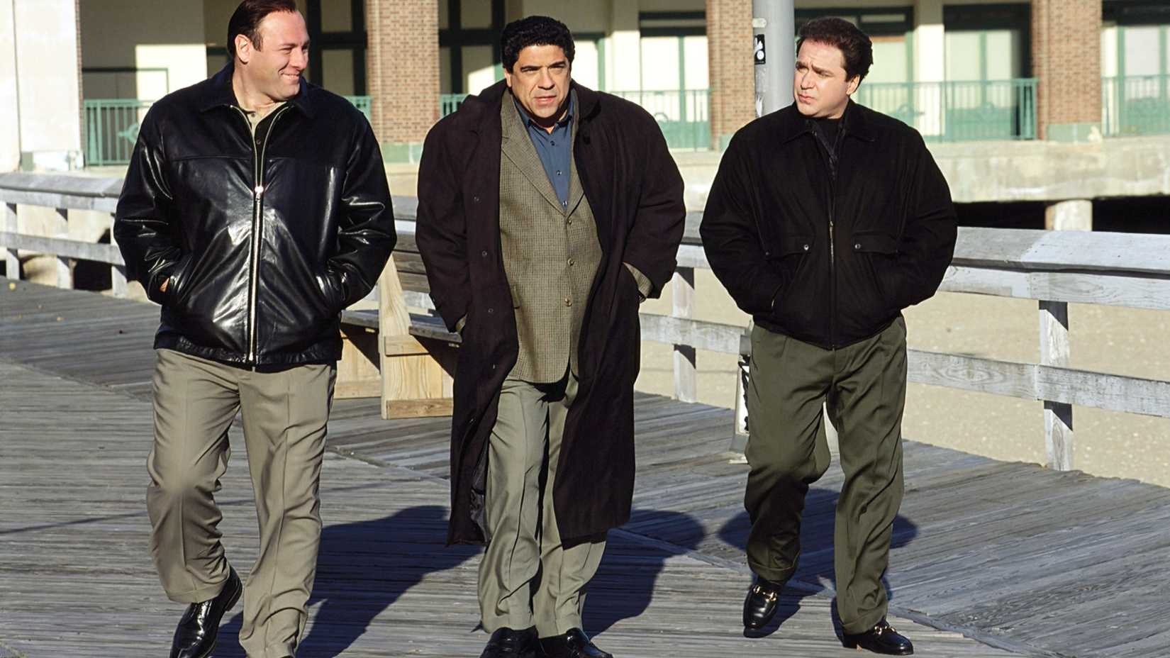 James Gandolfini, Vincent Pastore, Michael Rispoli in The Sopranos