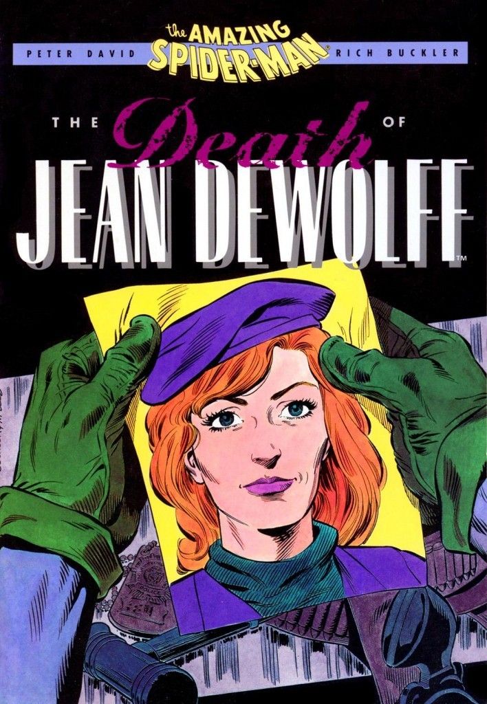 The cover of the collected edition of Spider-Man: The Death of Jean DeWollf