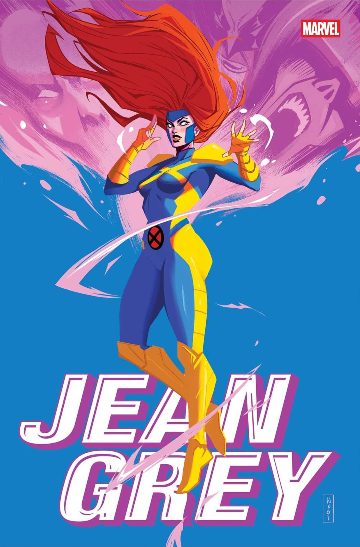 Jean Grey #1 variant cover, Jean in her X-Men costume