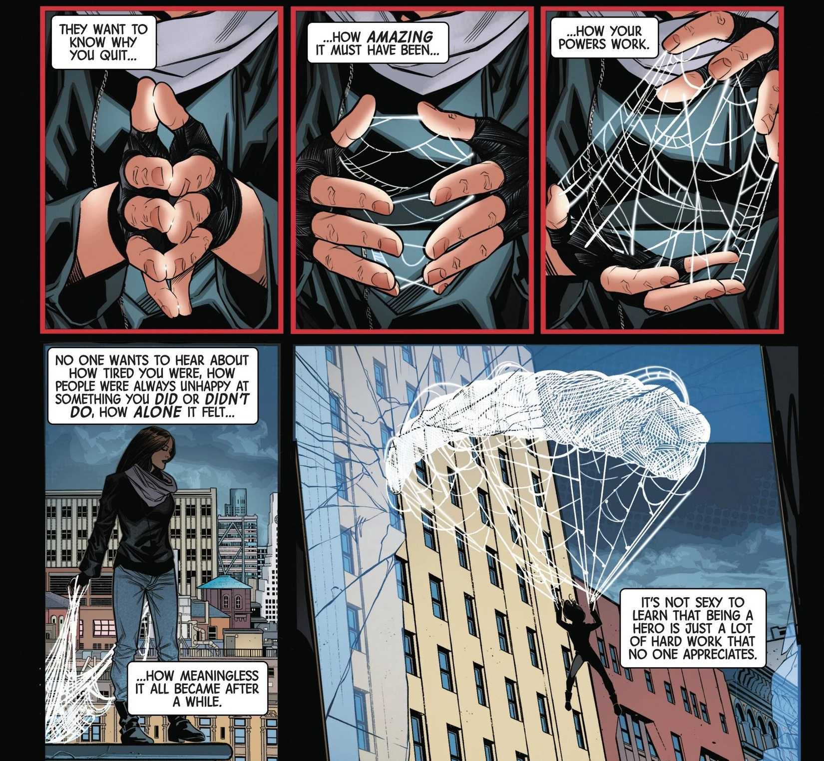 JESSICA JONES WEBBING AS SPIDER-GIRL