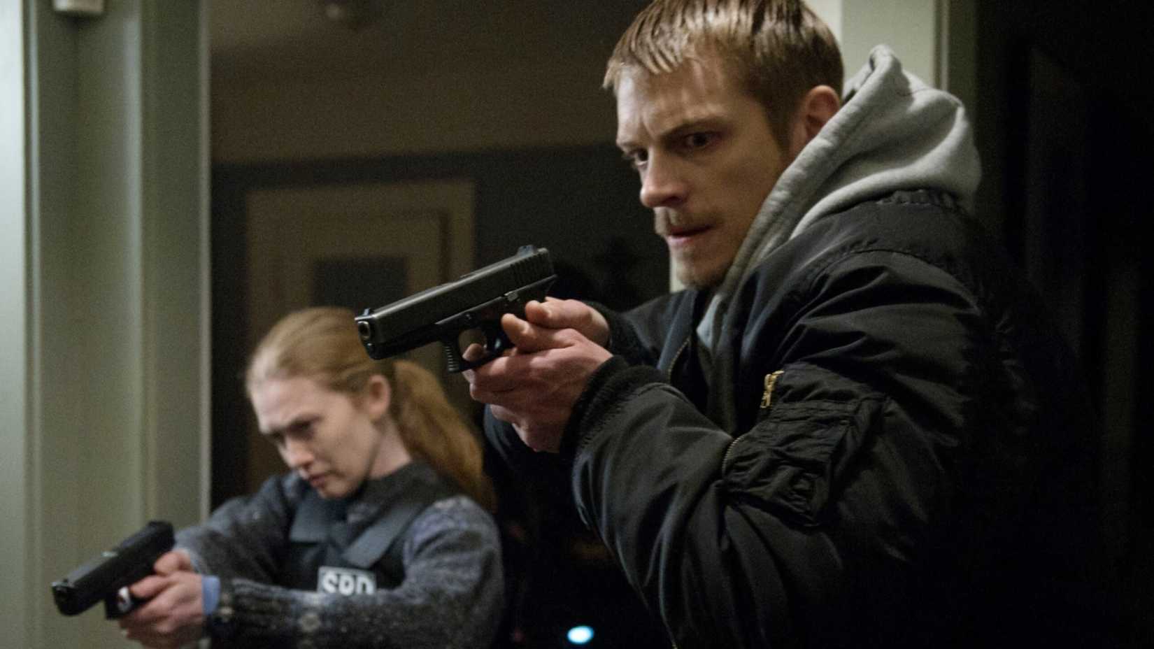 Joel Kinnaman and Mireille Enos in The Killing 2011
