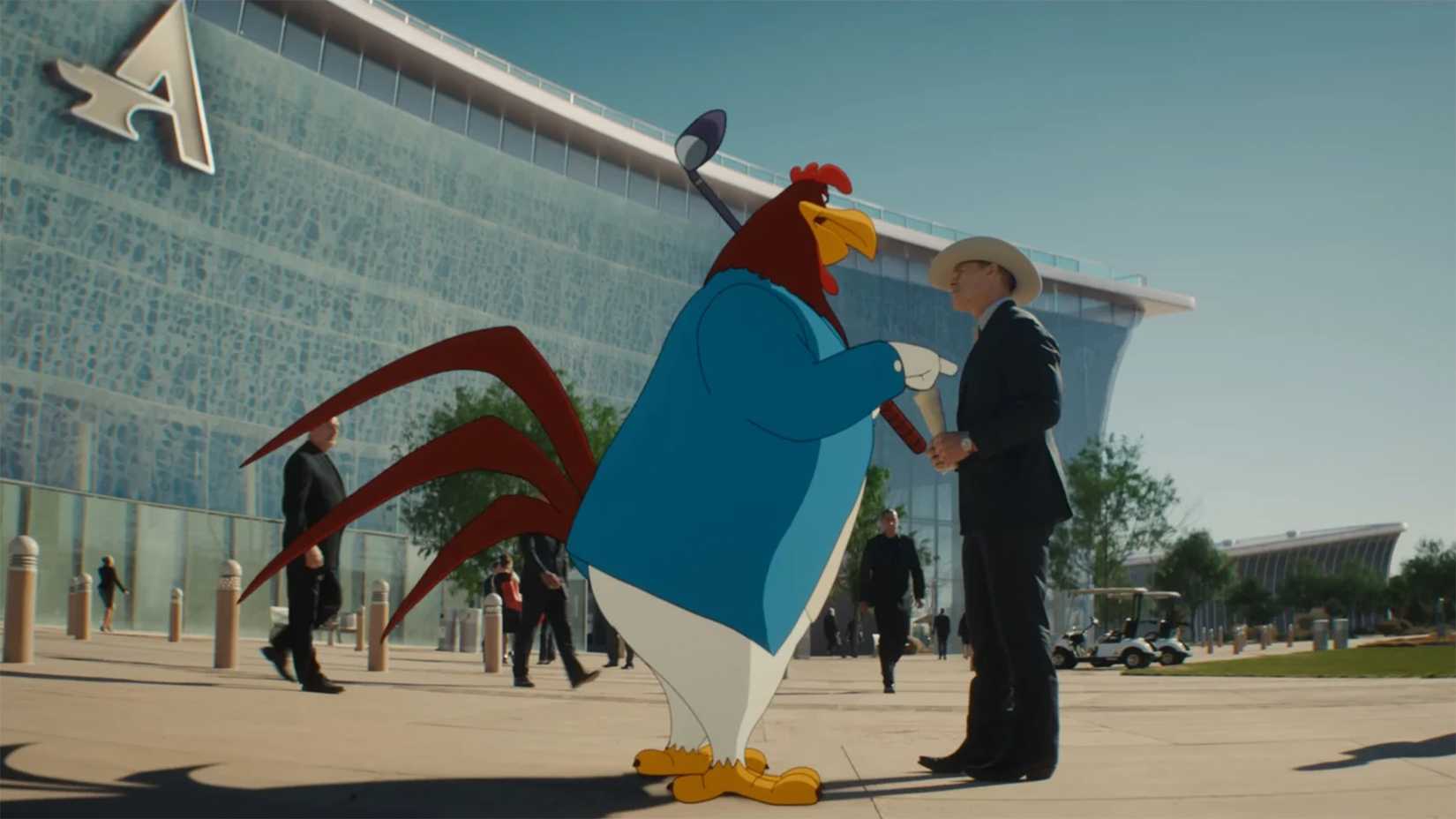 John Cena & Foghorn Leghorn in Coyote Vs. Acme