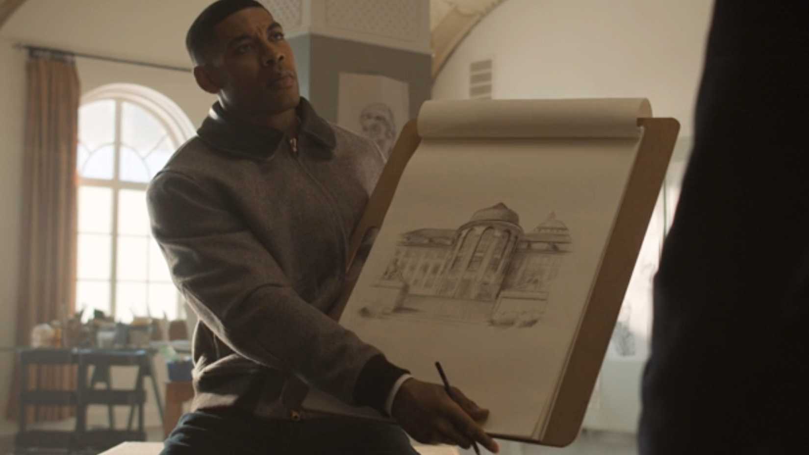 John Stewart Draws Building in Lanterns Episode 3