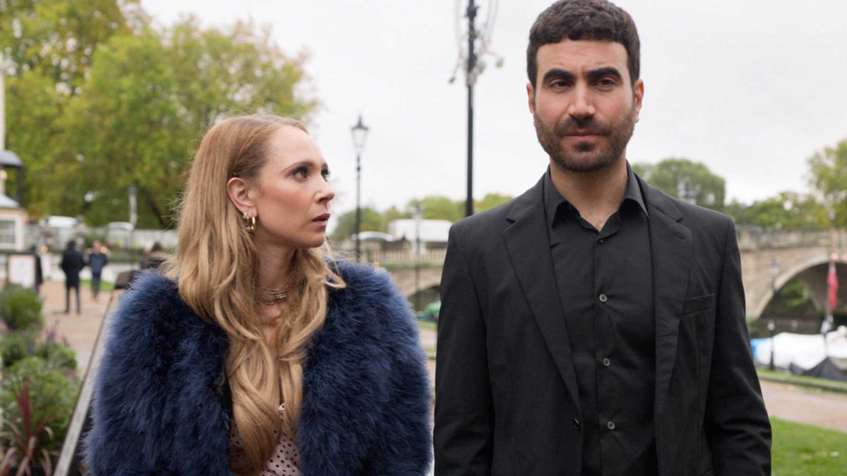 Juno Temple as Keeley Jones and Brett Goldstein as Roy Kent in Ted Lasso-1
