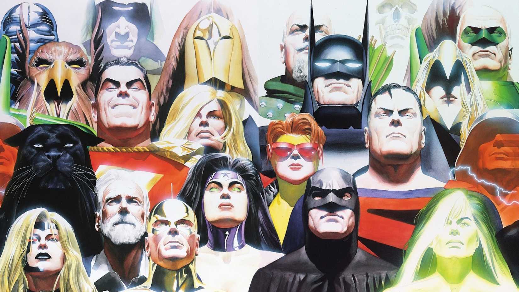 Lineup of Kingdom Come's main characters