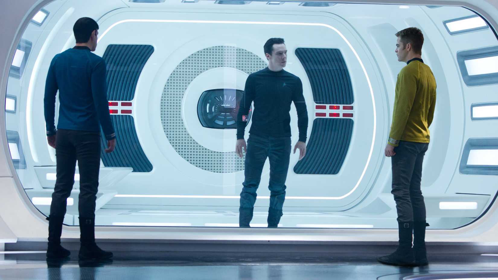 Kirk and Spock confront Khan in Star Trek Into Darkness