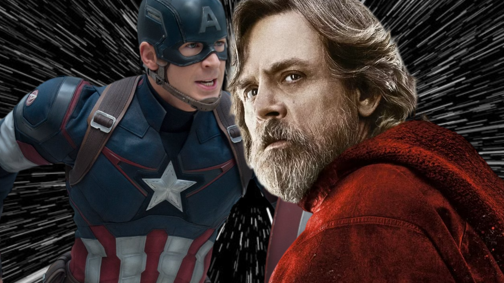 Luke Skywalker and Captain America - Featured Image