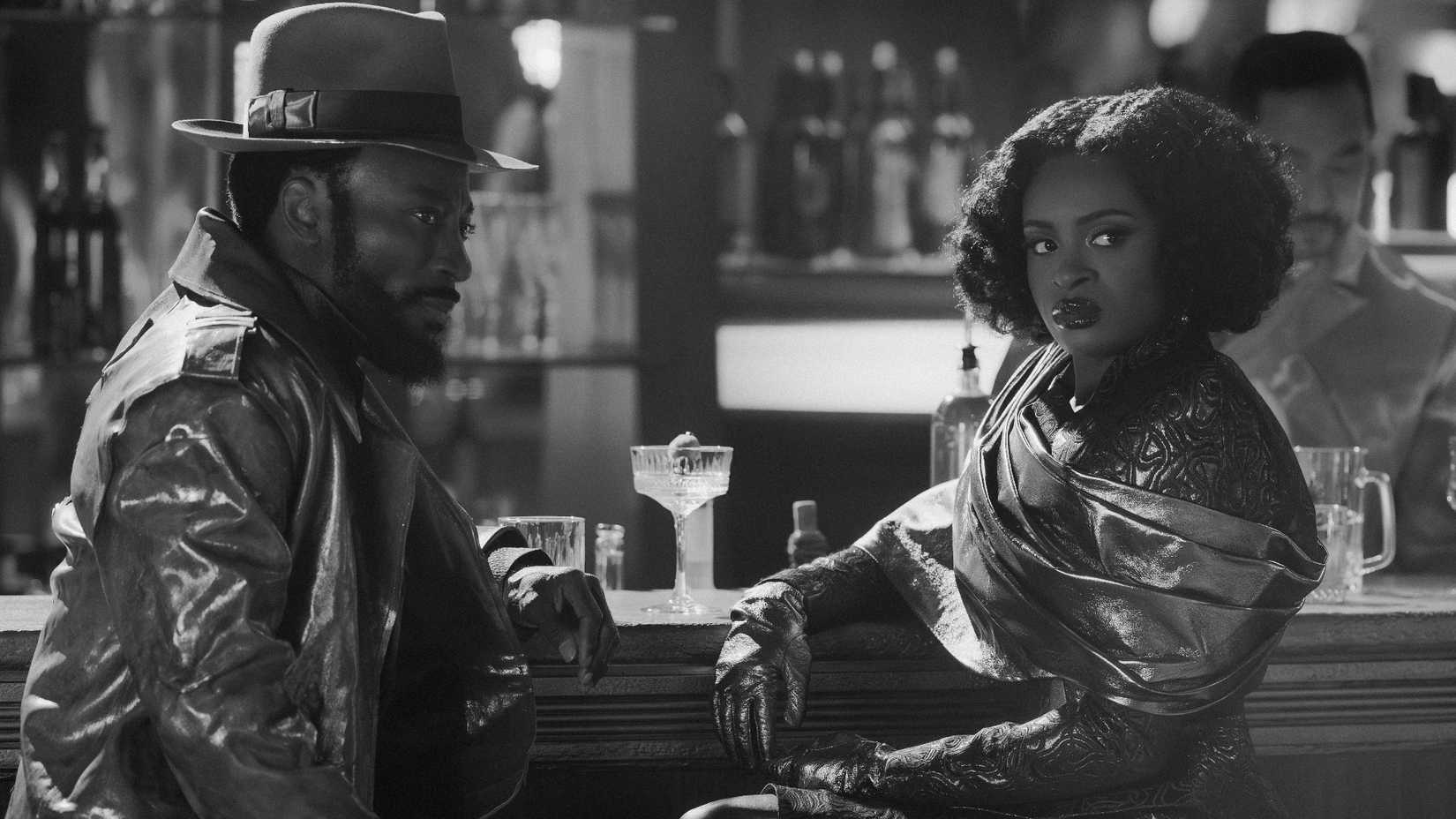M'Benga and Uhura in black and white-1