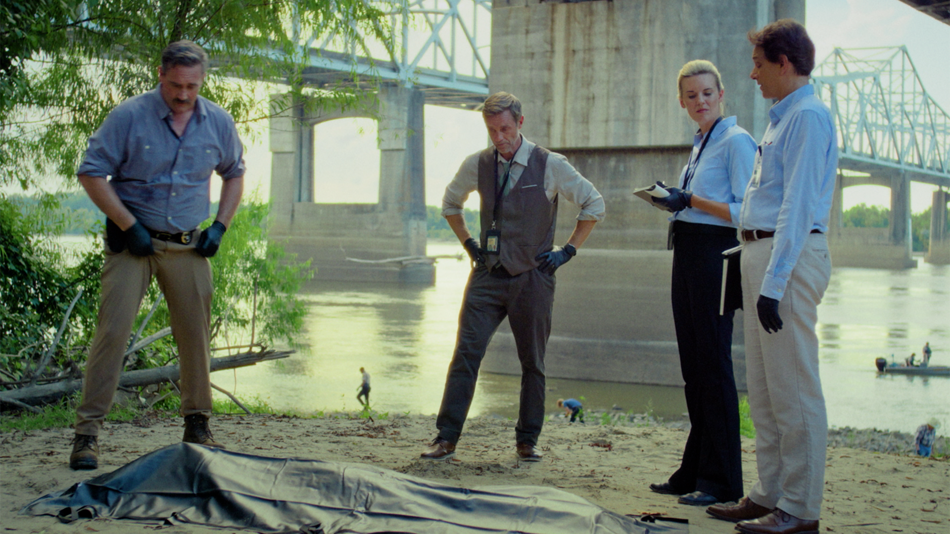 The Girl In The River Clip Presents Ralph Macchio & Maggie Grace With A Murder Mystery image