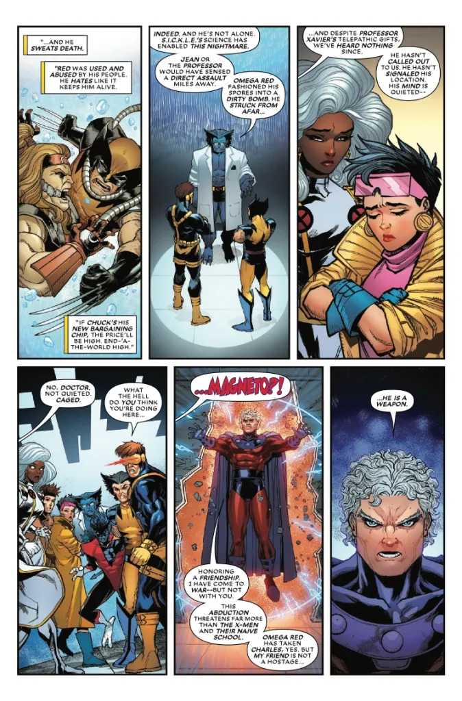 Magneto arrives in X-Men Omega Red Dawn