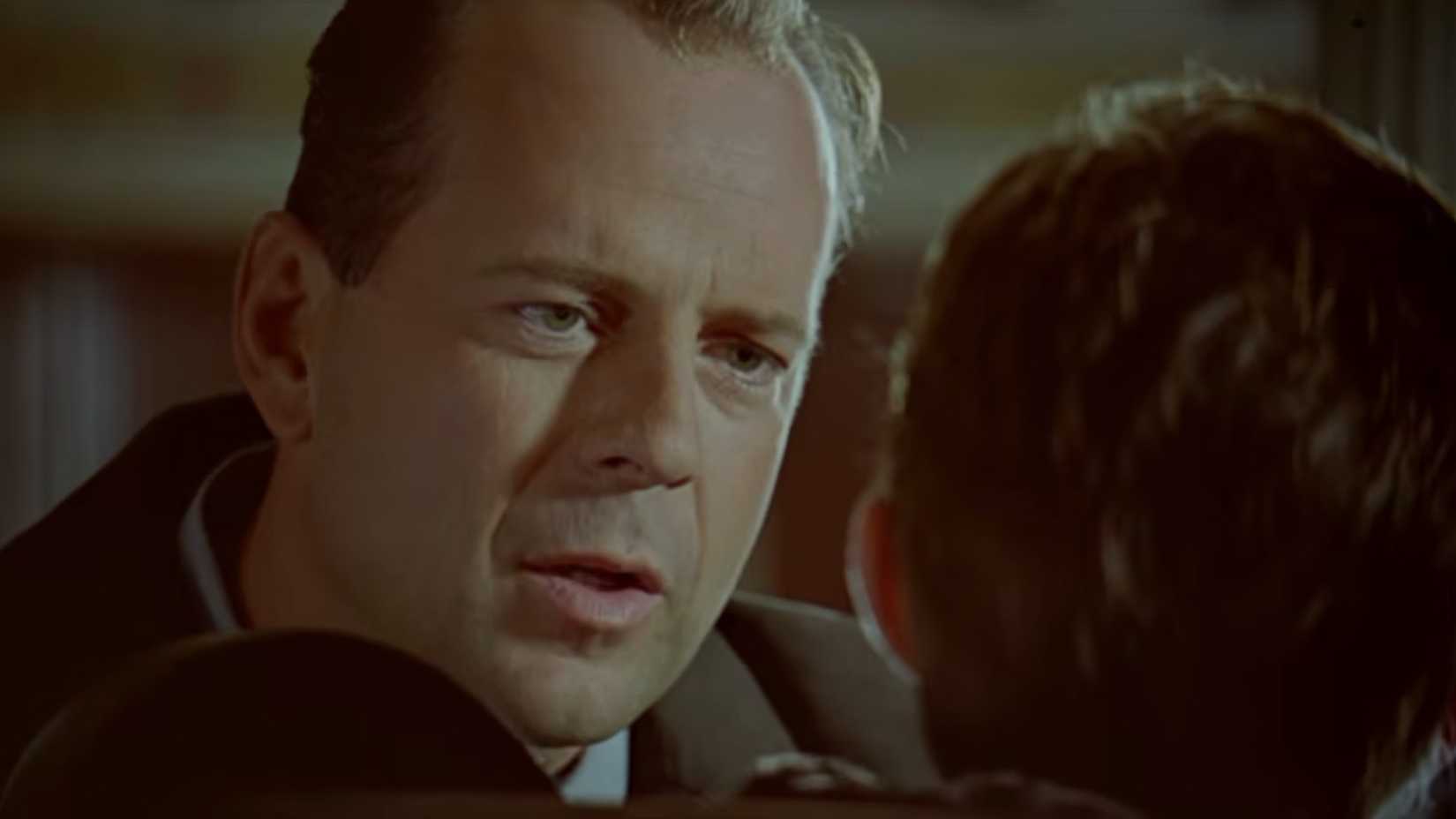 Malcolm (Bruce Willis) talking to Cole in The Sixth Sense