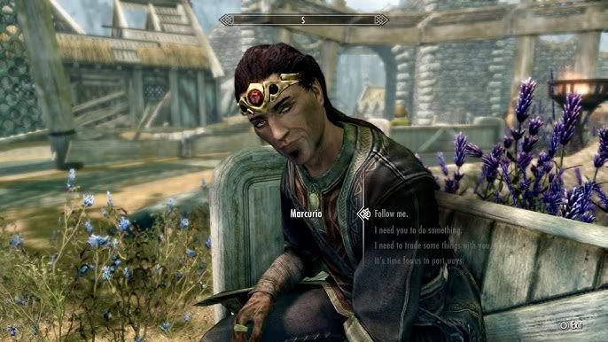 Conversation with Marcurio in Skyrim